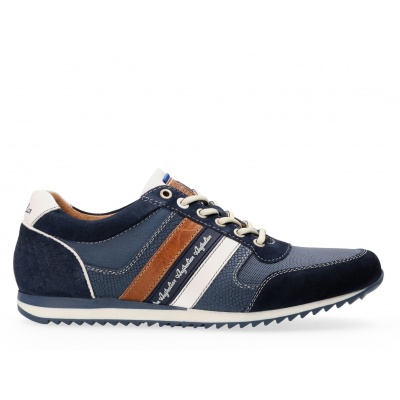 Foto van AUSTRALIAN HEREN SNEAKERS BLAUW 15.1547.02-SJC CAMARO LEATHER MID BLUE COMBI