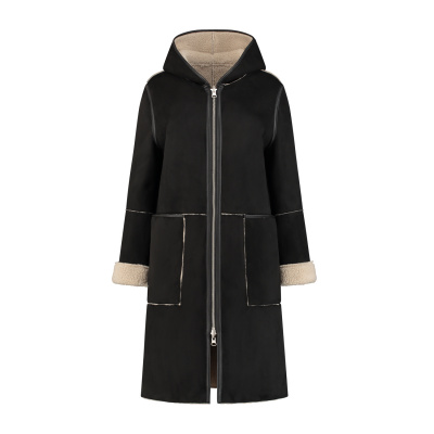 Foto van GOOSECRAFT DAMES JAS ZWART ADELYN COAT