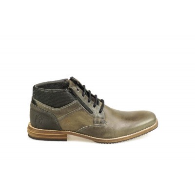 Foto van BULLBOXER HEREN HALFHOGE VETERSCHOENEN GRIJS 715K50041B PAGB