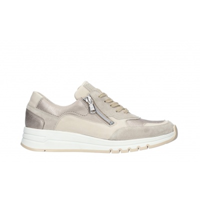 Foto van WALDLAUFER DAMES SNEAKERS BEIGE 957007 500 083 H-APRIL PERL STEIN