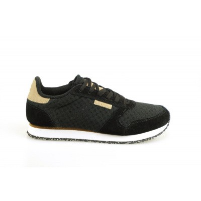 Foto van WODEN DAMES SNEAKER ZWART WL028 YDUN SUEDE MESH