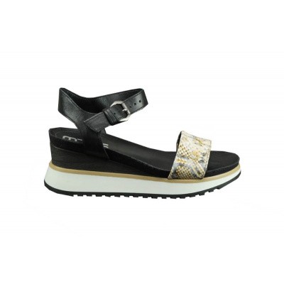 Foto van MJUS DAMES SANDALEN BEIGE/ZWART 912006-501-0003