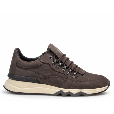 Foto van FLORIS VAN BOMMEL HEREN SNEAKERS BRUIN SFM-10135-21-01 DE ZAGER 01.29-DARKBROWN-G½
