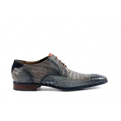 Foto van GIORGIO HEREN VETERSCHOENEN GRIJS 964145/01