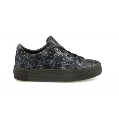 Foto van FLORIS VAN BOMMEL DAMES SNEAKERS ZWART 85252/03