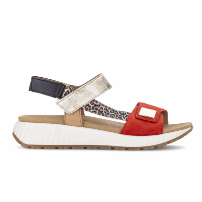 Foto van GABOR DAMES SANDALEN ROOD 84.582.15 DREAMVEL/LEO/METAL CHILLI/OAK/PLATINO