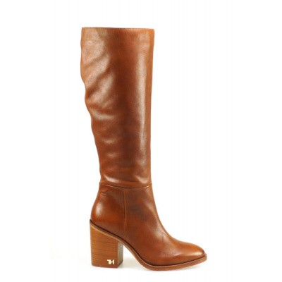 Foto van TOMMY HILFIGER DAMES LANGE LAARZEN BRUIN MONO COLOR LONGBOOT