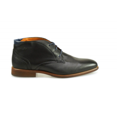 Foto van VAN LIER HEREN HALFHOGE VETERSCHOENEN ZWART 2053605