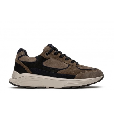 Foto van XSENSIBLE HEREN SNEAKERS TAUPE MANHATTAN 33204.2 HX 515 DARK TAUPE COMBI