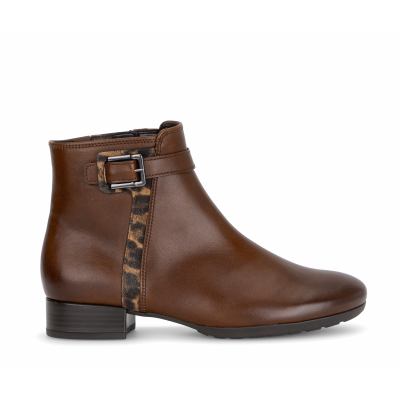 Foto van GABOR DAMES ENKELLAARZEN BRUIN 8031.01.003 NAPPA R/LEO MICRO SADDLE/NATURE