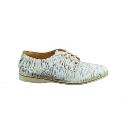 Foto van ROLLIE DAMES VETERSCHOENEN BLAUW/WIT DERBY PUNCH
