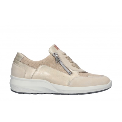 Foto van WALDLAUFER DAMES SNEAKERS BEIGE 831004 500 698 M-TONIA PERL LIGHTGOLD SAND
