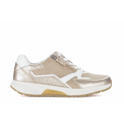 Foto van GABOR ROLLINGSOFT DAMES SNEAKERS GOUD 86.878.42 VEL/NET/PERL.NAPPA OASI/PUDER/WHITE