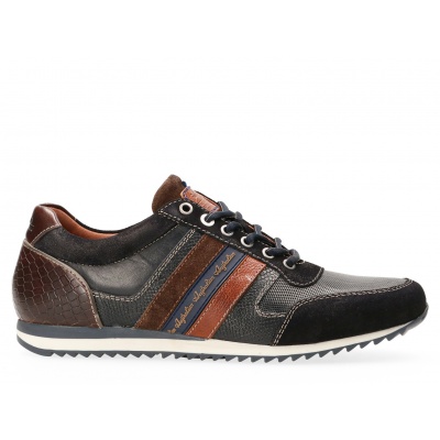 Foto van AUSTRALIAN HEREN SNEAKERS BLAUW CAMARO BLUE 15.1547.01 SIX BLUE-TAN-BROWN