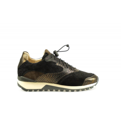 Foto van VIA VAI DAMES SNEAKERS ZWART POLLOCK COMBI LYNN