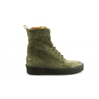 Foto van SHABBIES DAMES HALFHOGE VETERSCHOENEN GROEN 184020014