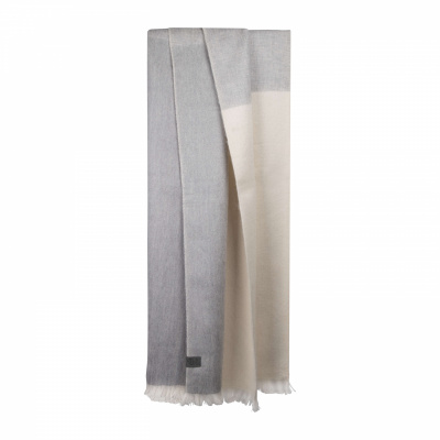 Foto van BUFANDY SJAAL GRIJS/BEIGE BRUSHED OMBRE