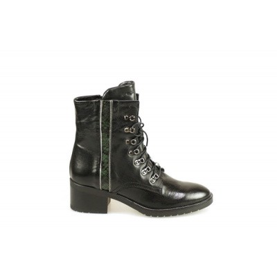 Foto van MJUS DAMES HALFHOGE VETERSCHOENEN ZWART 503210-201