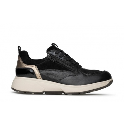 Foto van XSENSIBLE DAMES SNEAKERS ZWART 30215.2 GRENOBLE HX 084 BLACK COMBI