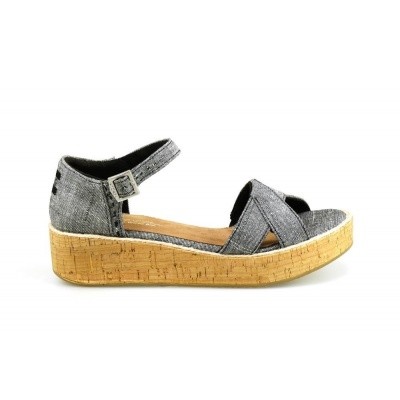 Foto van TOMS HARPER BLACK CHAMBRAY - SANDAAL