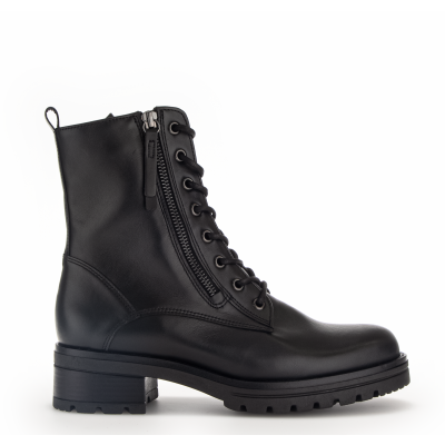 Foto van GABOR DAMES VETERBOOTS ZWART 72.785.87 FOULARDCALF SCHWARZ FLAU/CDF
