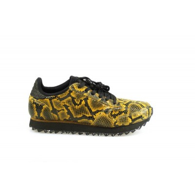 Foto van WODEN DAMES SNEAKERS GEEL WL410 YDUN SNAKE
