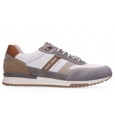 Foto van AUSTRALIAN HEREN SNEAKERS WIT 15.1600.07-B6V FILMON WHITE LEATHER WHITE-GREY-BEIGE