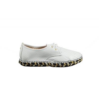Foto van FRED DE LA BRETONIERE DAMES ESPADRILLE OFF-WHITE 151010036