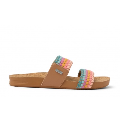 Foto van REEF DAMES SLIPPERS MULTI CJ8646-61 CUSHION VISTA SHERBET MULTI