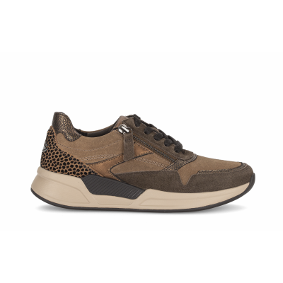Foto van GABOR DAMES SNEAKERS BRUIN 0104.01.002 VERLOUR/PERL/GIRAFFE NUT/BROWN/BRONCE