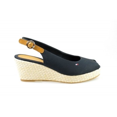 Foto van TOMMY HILFIGER ICONIC ELBA SLINGBACK MIDNIGHT - ESPRADILLE