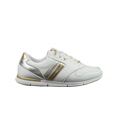Foto van TOMMY HILFIGER LIGHT WEIGHT SNEAKER WHITE - SNEAKER