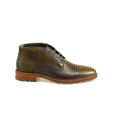 Foto van REHAB HEREN HALFHOGE VETERSCHOENEN GROEN FARMACO LIZARD 419
