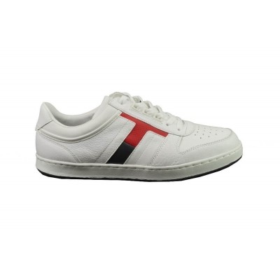 Foto van TOMMY HILFIGER RETRO CORPORATE SNEAKER WHITE - SNEAKER