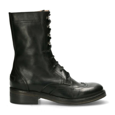 Foto van SHABBIES DAMES HALFHOGE VETERSCHOENEN ZWART 184020084