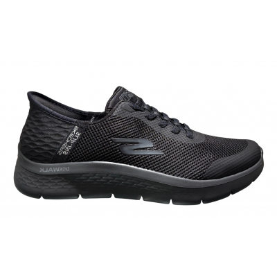 Foto van SKECHERS HEREN SNEAKERS ZWART 216324 BBK GO WALK FLEX HANDS UP