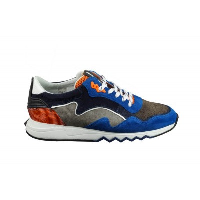 Foto van FLORIS VAN BOMMEL HEREN SNEAKER BLAUW 16092/05
