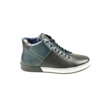Foto van CYCLEUR DE LUXE 172616 COSTA MID NAVY/BLACK - HALFHOGE VETERSCHOEN