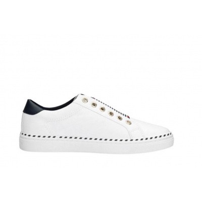Foto van TOMMY HILFIGER DAMES SNEAKERS WIT ELASTIC CITY SNEAKER
