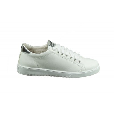 Foto van BLACKSTONE DAMES SNEAKER WIT RL-90 WHITE SILVER