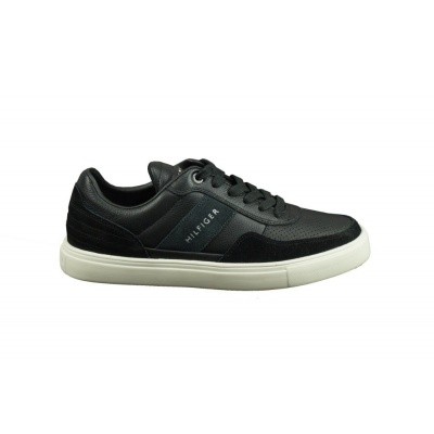 Foto van TOMMY HILFIGER HEREN SNEAKER ZWART LIGHTWEIGHT LOW