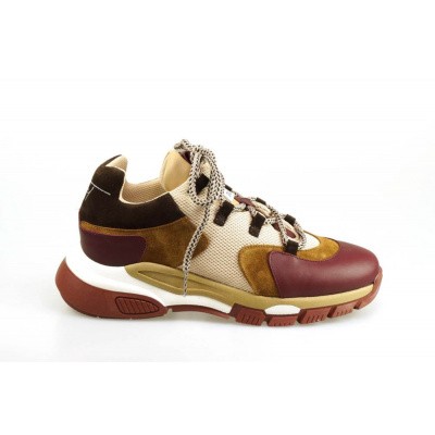 Foto van TORAL DAMES SNEAKERS BRUIN 11101-BD