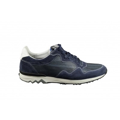 Foto van FLORIS VAN BOMMEL HEREN SNEAKER BLAUW 16238/00