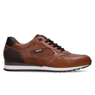 Foto van AUSTRALIAN HEREN SNEAKERS BRUIN 15.1722.01-DM2 FABIAN COGNAC LEATHER COGNAC-BROWN-BLACK