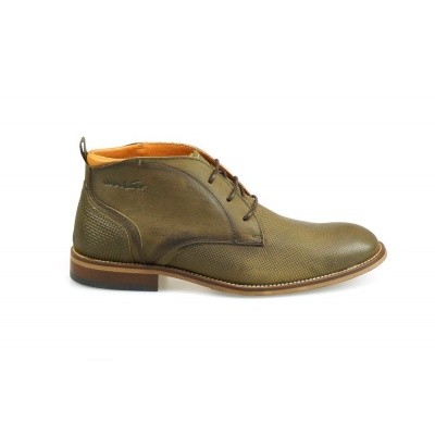 Foto van VAN LIER HEREN HALFHOGE VETERSCHOENEN GROEN 1859201