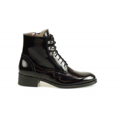 Foto van PERTINI DAMES HALFHOGE VETERSCHOENEN ZWART 15359