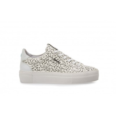 Foto van FLORIS VAN BOMMEL DAMES SNEAKERS WIT 85297/02