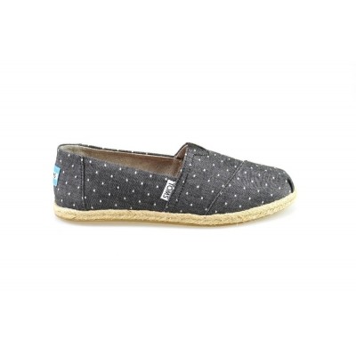 Foto van TOMS ALPARGATA BLACK DOT CHAMBRAY - ESPRADILLE