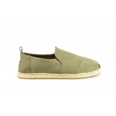 Foto van TOMS DECONSTRUCTED ALPARGATA ROPE OLIVE WASHED - ESPRADILLE