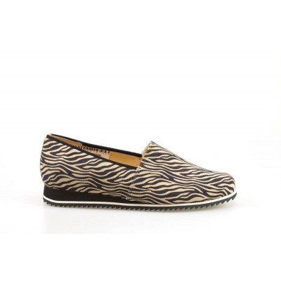 Foto van HASSIA DAMES INSTAPSCHOENEN ZWART/BEIGE 9-301685